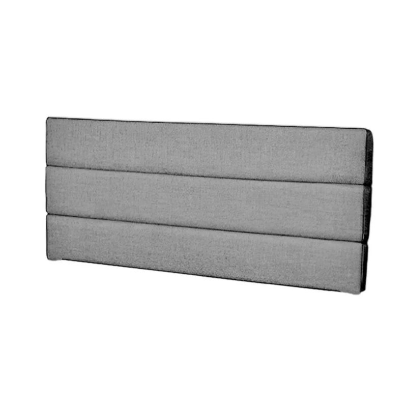 CABECERA ABRAHAM PLAZA KING COLOR PLATA-TELA