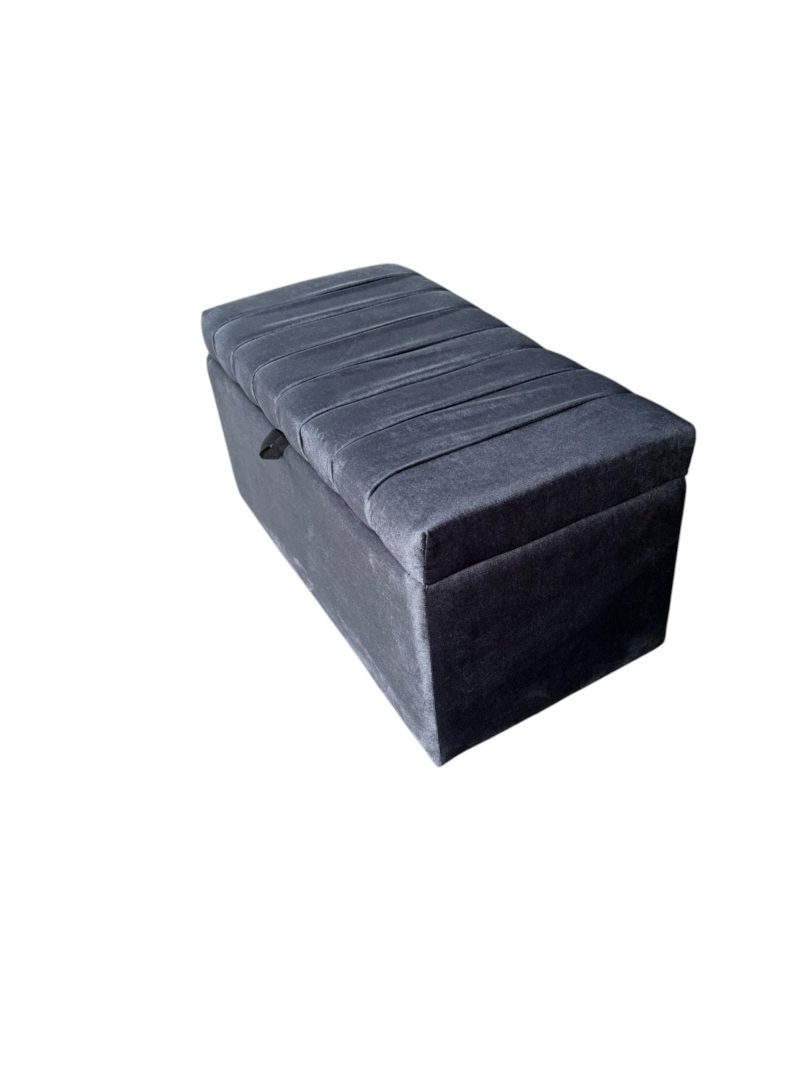 BAUL LIRIO STANDARD 80CM X 40CM X 45CM COLOR PLOMO-TELA