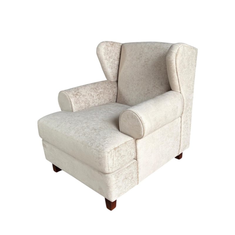 SILLÓN MERLINA COLOR BEIGE -TELA ANTIFLUIDA