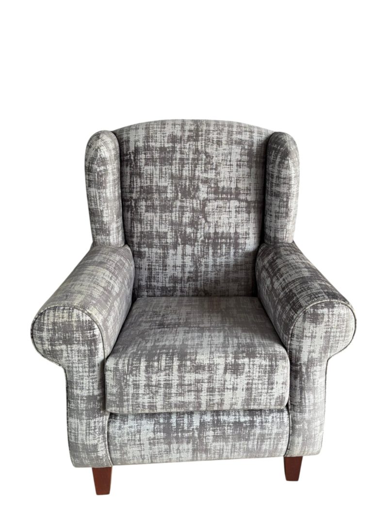 SILLÓN TIEDEMANN COLOR PLOMO CAMUFLADO-TELA ANTIFLUIDA