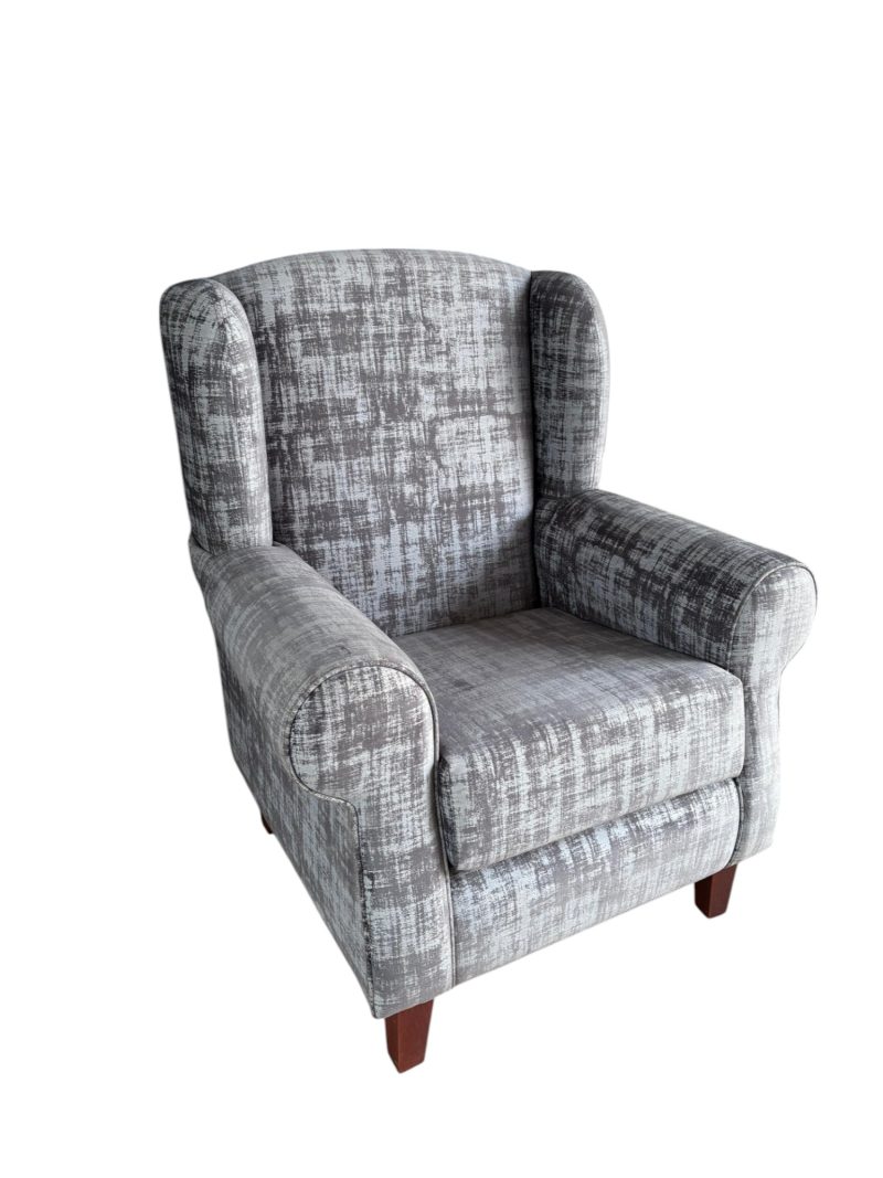 SILLÓN TIEDEMANN COLOR PLOMO CAMUFLADO-TELA ANTIFLUIDA