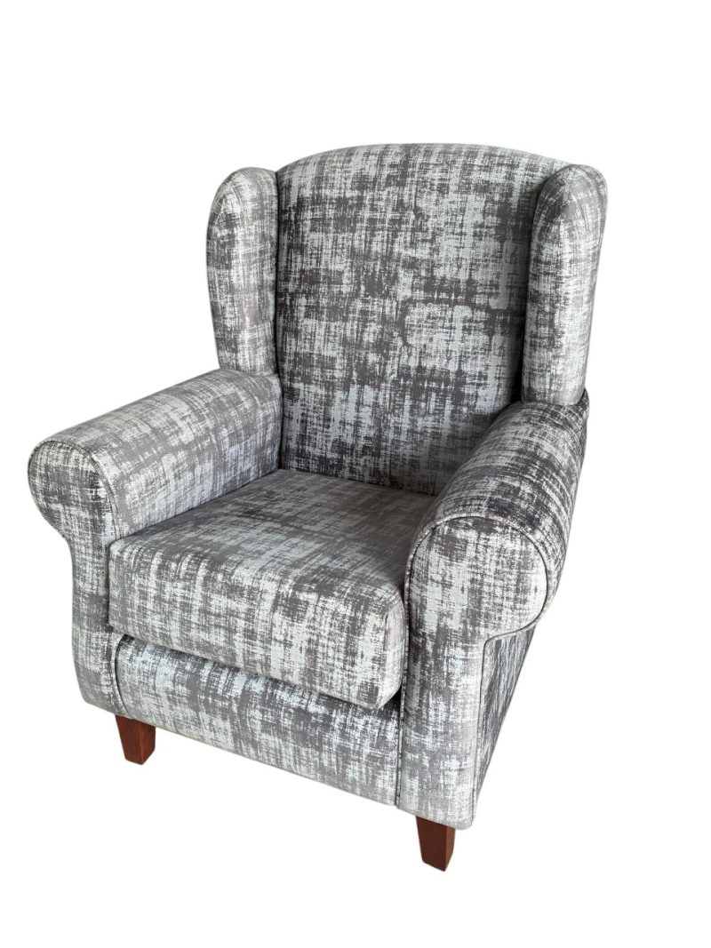 SILLÓN TIEDEMANN COLOR PLOMO CAMUFLADO-TELA ANTIFLUIDA
