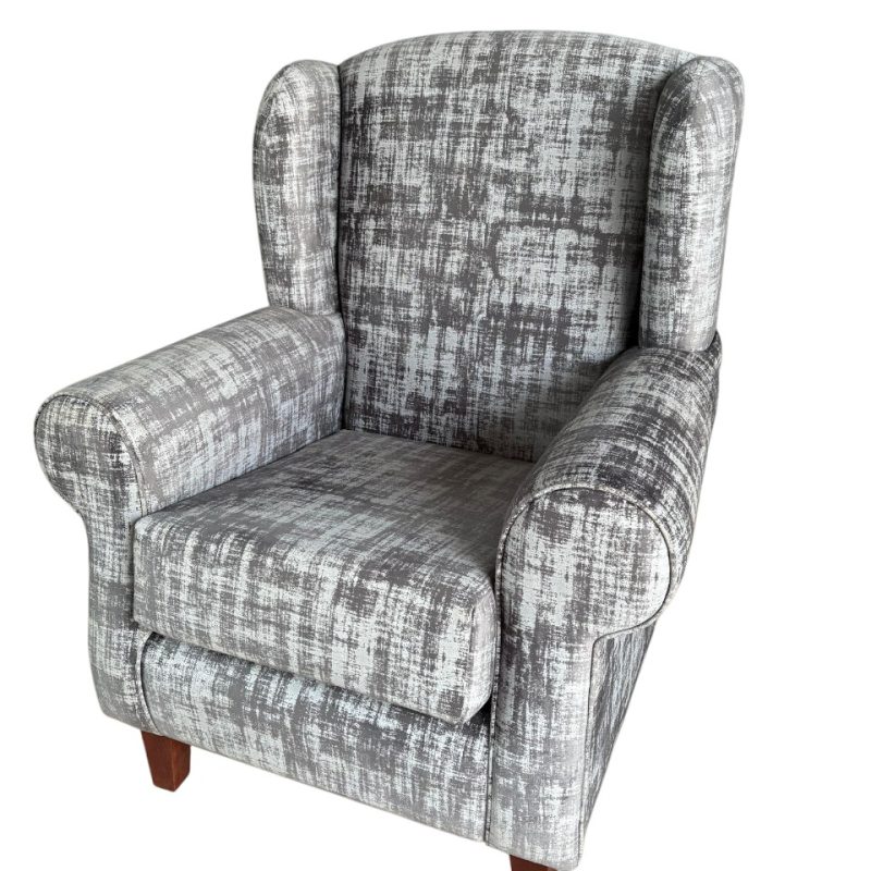 SILLÓN TIEDEMANN COLOR PLOMO CAMUFLADO-TELA ANTIFLUIDA